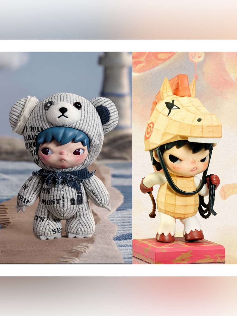 Bundle Sale: POPMART - Hirono Freedom Island Plush Pendant And Luck on the way